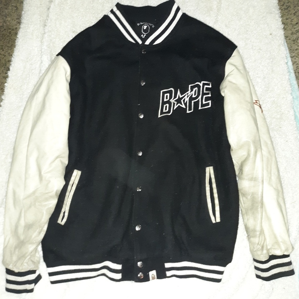 $**Ultra RARE**$ Vintage Bape Varsity Jacket